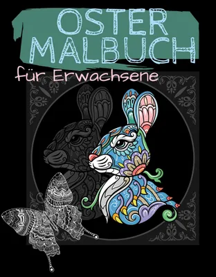 Produktbild von Ostermalbuch Erwachsene, Deutsch, 80 Seiten