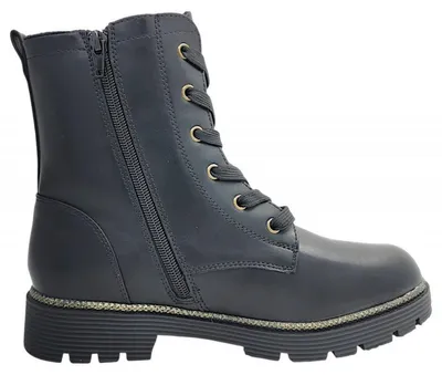 Imagen del producto de Jane Klain: Zapatos para niñas, botines con cordones, color negro, para uso diario