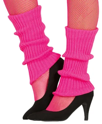 Produktbild von y Neon pink Bein Stulpen 80er für Damen
