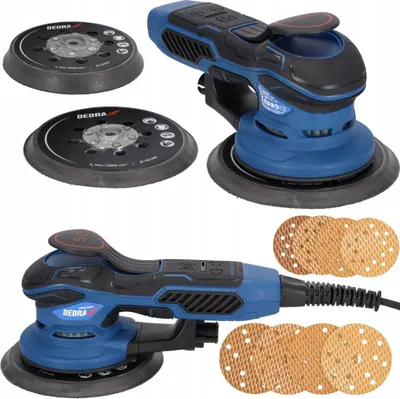 Produktbild von Dedra Exzenterschleifer 350W 125/150Mm Drehzahlregelung 8 Scheiben