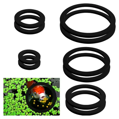 Produktbild von Schwimmende Ringe für Aquarien, 10 Stück – Futterring für Aquarien zur Reduzierung von Lebensmittelabfällen für Fische