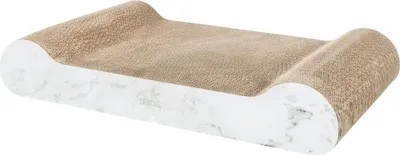 Image de Griffoir Carton XXL, TRIXIE Aspect Marbre, 64 x 11 x 37 cm, Gris Clair