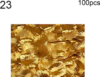 Produktbild von 100pcs gefälschte Blumen romantischer bunte Stoff künstliche Rosenblütenblätter für Hochzeit-23