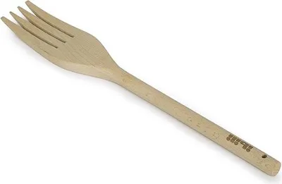 Produktbild von Ibili Holzgabel Runder Griff 22 Cm Golden  Golden One Size