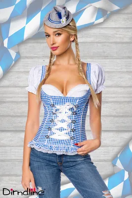 Produktbild von Dirndline - Trachtenmieder mit integrierten Push - up -
