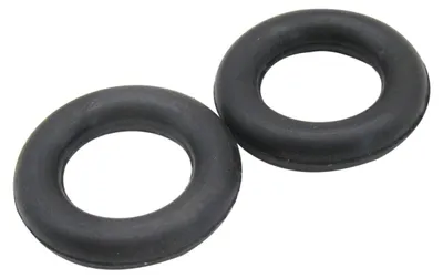 2 Gummiringe für Nähmaschinen, weiß, 31,6 mm