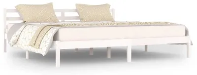Obrázek produktu pro vidaXL Postel z masivu borovice 200x200 cm bílá