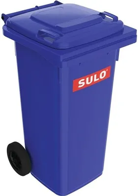 Produktbild von SULO Müllgroßbehälter 120l HDPE blau fahrbar,n.EN 840 - 1072346