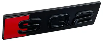 Produktbild von Kühlergrill Schriftzug Emblem Logo in schwarz Black Original für Audi SQ2 Q2 GA
