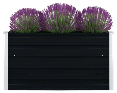 Produktbild von Hochbeet 100 x 100 x 45 cm aus verzinktem Stahl in Anthrazit