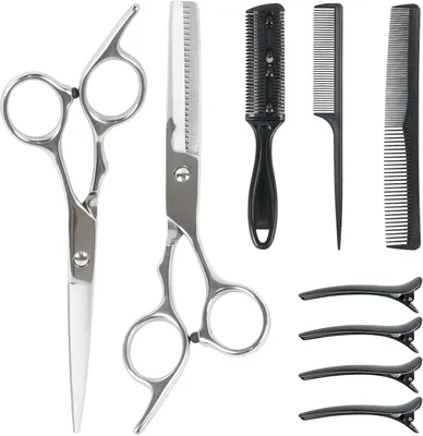 Produktbild von Friseurscheren Set 9-teilig, 6.7 Zoll, für Herren, Damen, Kinder und Haustiere, für Zuhause Salon