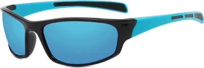 Produktbild von Fahrradbrille Techsuit - UV-Schutz Sonnenbrille Blau / Schwarz für Sport und Freizeit KP37037