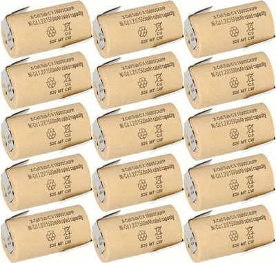 Obrázok produktu pre 15x XCell Sub-C vysokovýkonná batéria s Z-spájkovacím vývodom – 1,2 V 1500 mAh Ni-CD