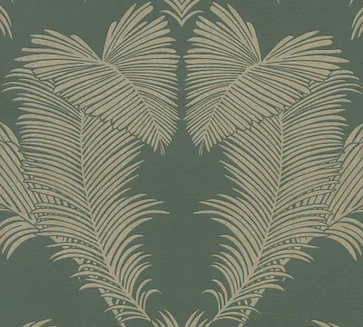 Produktbild von A.S. Création Palmentapete Trendwall 2 tropische Tapete Vliestapete grün metallic 10,05 m x 0,53 m