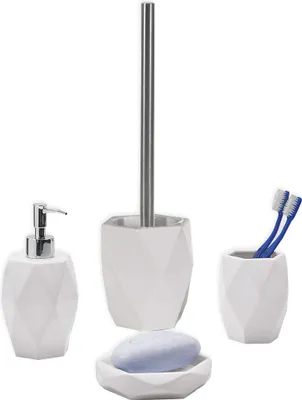 Produktbild von Keramik-Badaccessoires-Set, 4 teilig | Biancospino