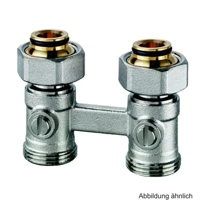 Obrázek produktu pro HEIMEIER šroubová spojka Vekotrim pro průchod dvou trubek, pro VHK s vnějším závitem G 3/4"