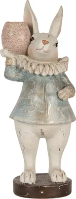 Produktbild von Clayre & Eef Dekorationsfigur Kaninchen 29 cm Beige Kunststoff