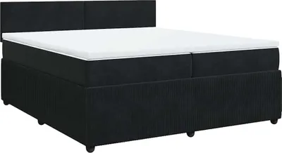 Obrázok produktu pre vidaXL Boxspring posteľ s matracom čierna 200x200 cm Velvet