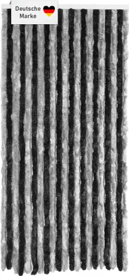 Produktbild von Flauschvorhang 90x200cm anthrazit-schwarz, Fliegenschutz, Türvorhang Wohnwagen