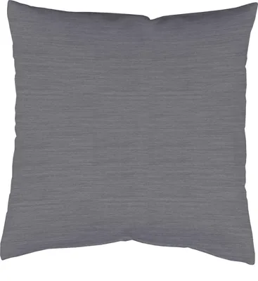 A plain gray pillowcase is shown against a white background.