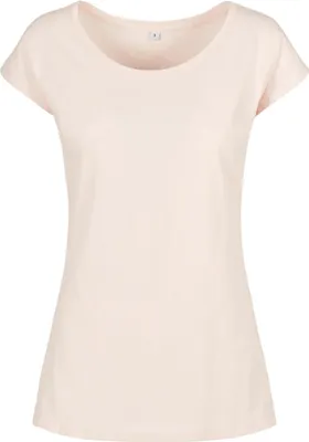 Produktbild von Build Your Brand Kurzarm-T-Shirt für Frauen Overwught hell-Pink 3XL