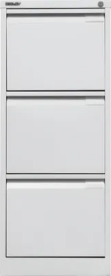 Produktbild von Hängeregistraturschrank, einbahnig, 3 Hängeregistraturen, grau