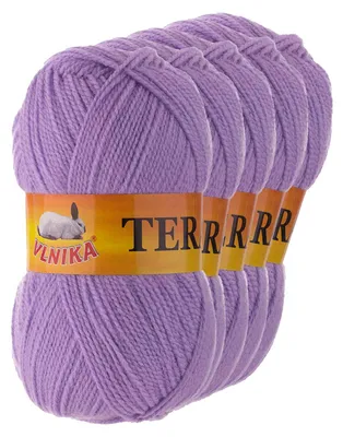 Produktbild von 5 x 100g Strickgarn TERA Uni Strickwolle Handstrickgarn Klassikgarn