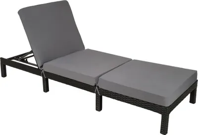 Immagine prodotto di tectake® Rattan Sonnenliege Sofia 196 x 66 x 27 cm