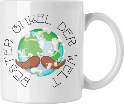 Produktbild von Trendation - Bester Onkel Der Welt Tasse Geschenk Geburtstag Weihnachten Lustig Geschenkideen von Nichte Lieblingsonkel (Weiß)