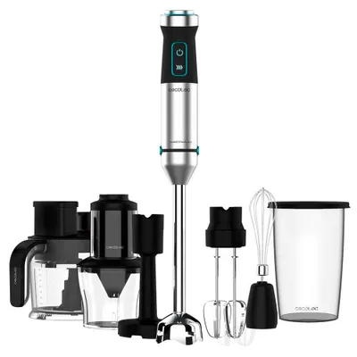 Obrázok produktu pre Cecotec Power TitanBlack 1500 XL TotalMix, Ponorný mixér, 1500 W, Čierna, Zelená, Nerezová oceľ