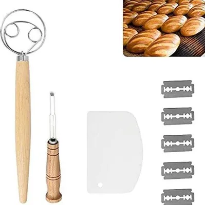 Produktbild von Famanu Backset mit Brotmesser, Deeggarde und Schaber - 4-teilig