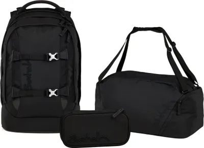 Produktbild von Satch, Schulrucksack-Set PACK Nordic Black 3-teilig, ab 5. Klasse