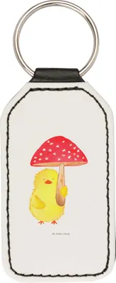 Produktbild von Mr. & Mrs. Panda schlüssel anhänger Küken Fliegenpilz - Weiß - Geschenk, Ostern, Taschenanhänger, schlüsselbund, Schlüsselanhänger Mit Spruch, Ostergrüße, Ostergeschenke