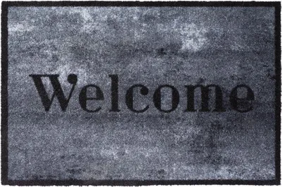 Produktbild von Fußmatte Prestige 50x75 cm, Welcome beton, waschbar, Schmutzfangmatte