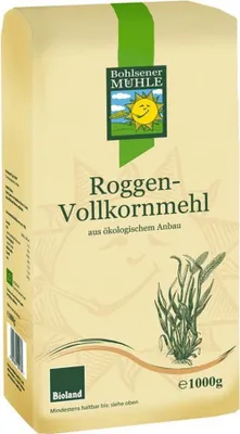 Produktbild von Bohlsener Mühle Roggenvollkornmehl -- 1kg