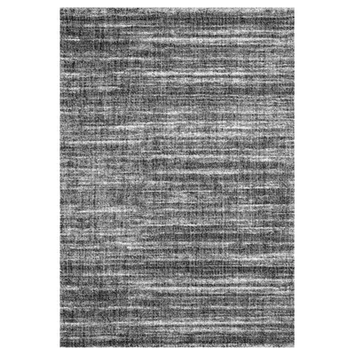 Produktbild von Teppich kurzflor Modern dichter melierter Anthrazit grau für Wohnzimmer, Schlafzimmer, kinderzimmer, Maße:200x290 cm