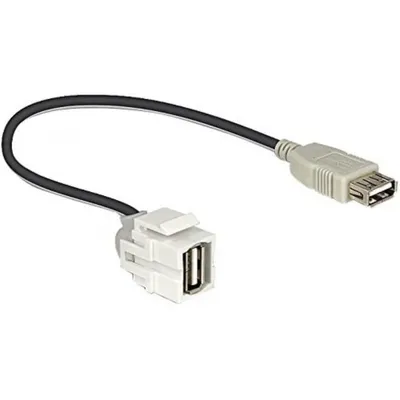 Obrázek produktu pro DELOCK Keystone USB A Buchse 250° mit Kabel