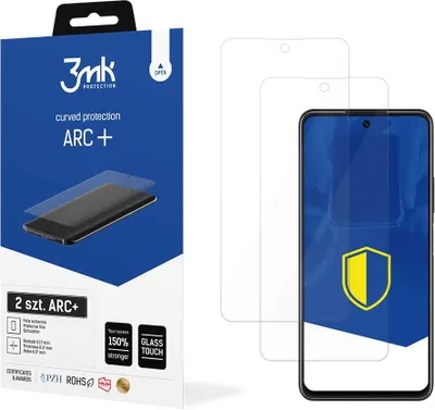 Produktbild von 3mk Display Schutzfolie ARC+ für Huawei P Smart 2021  0,17mm Self-Heal (2 Stück)