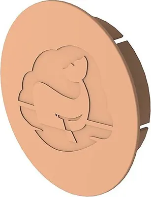 Obrázek produktu pro Koncovka vzduchovodu, 65 mm, béžová