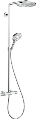 Produktbild von hansgrohe Raindance S Showerpipe 240 1jet PowderRain EcoSmart mit Thermostat, Chrom