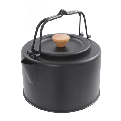 Obrázek produktu pro 1L konvice Camping z nerezové oceli černá přenosná káva čaj hrnec