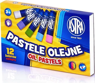 Image de Pastels à l'huile 12 couleurs Astra