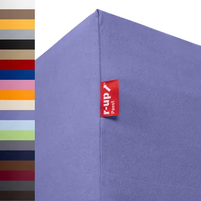 Immagine prodotto di r-up Passt Lenzuolo con angoli 90x200-100x200 fino a 35 cm di altezza viola 100% cotone 130 g/m²