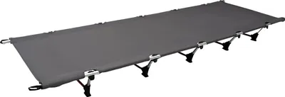 Image de Lit de camping pliant, supporte 150 kg, portable et léger, GRIS