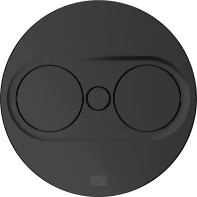 Produktbild von Twist 2 Doppelsteckdose, Steckdosenelement, rund, mit Schukosteckdosen, schwarz matt