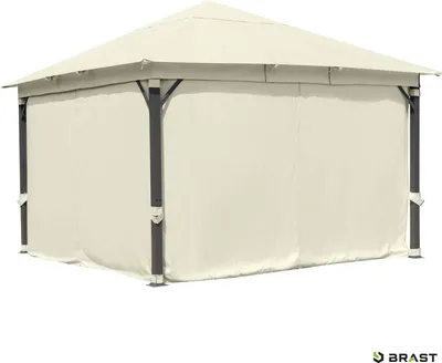 Produktbild von Alu Pavillon INFINITY 4x4x beige inkl. LEDs