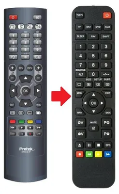 Produktbild von Ersatz Fernbedienung Protek 9770 HD IP