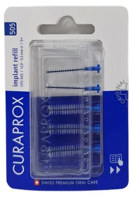 Obrázek produktu pro Měkký implantát Curaprox 505 2-5,5 mm, 5 ks. Mezizubní kartáčky