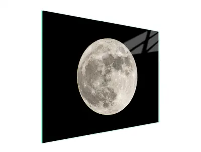 Produktbild von Glas-Schneidebrett 52x40 cm mit Mond-Motiv, rutschfest und hygienisch