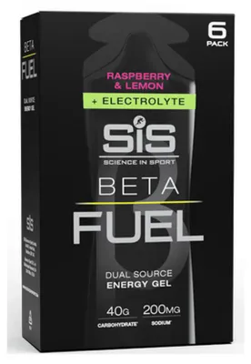 Produktbild von SIS Beta Fuel Gel + Electrolytes (6x60ml) Raspberry Lemon - Energie & Ausdauer - Energie-Gel